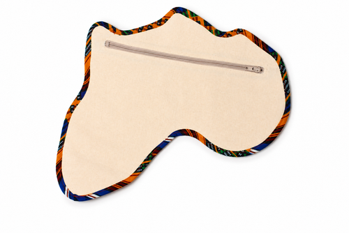 Africa Silhouette Pouch Cream