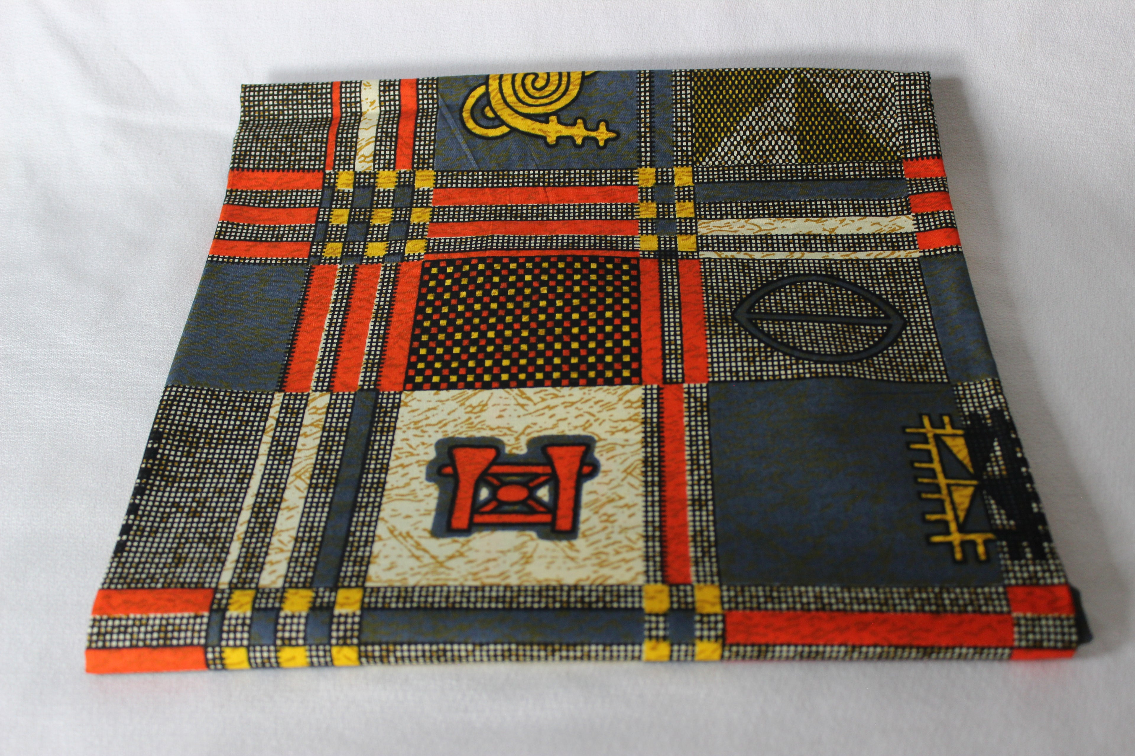 Ankara red and gray with musical instrument