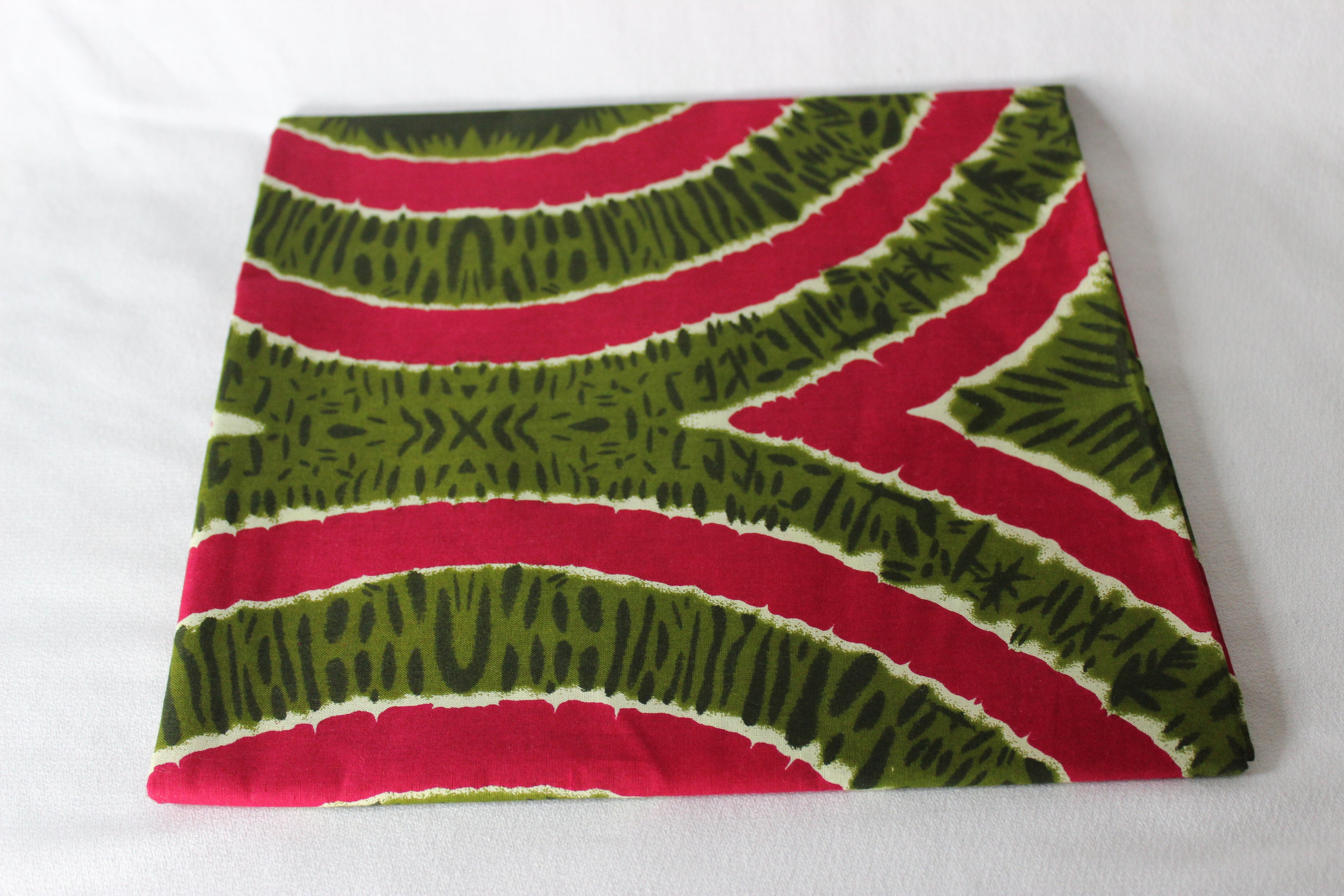 Green Red Ankara Cloth