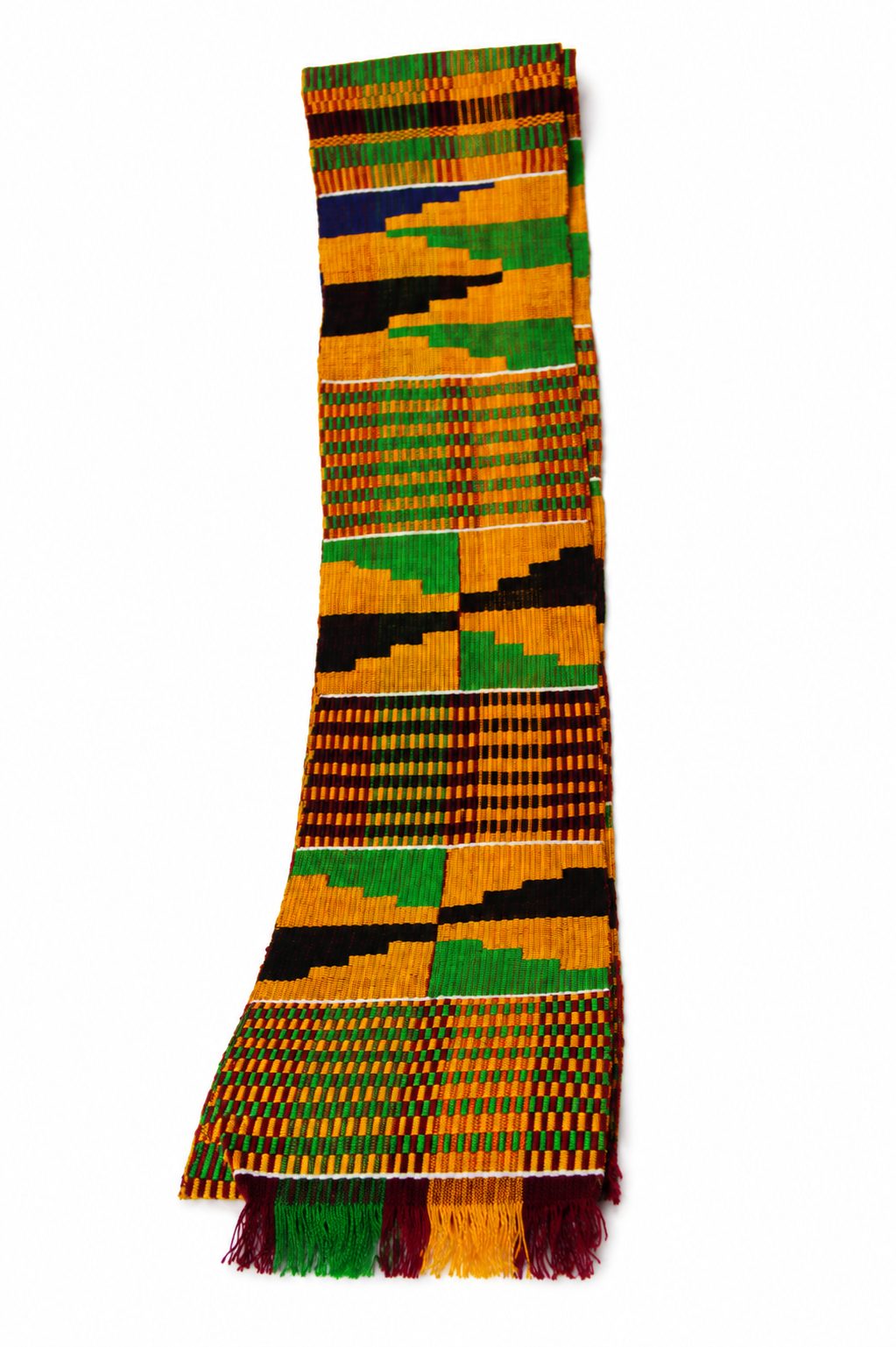 Orange Red Kente Stole
