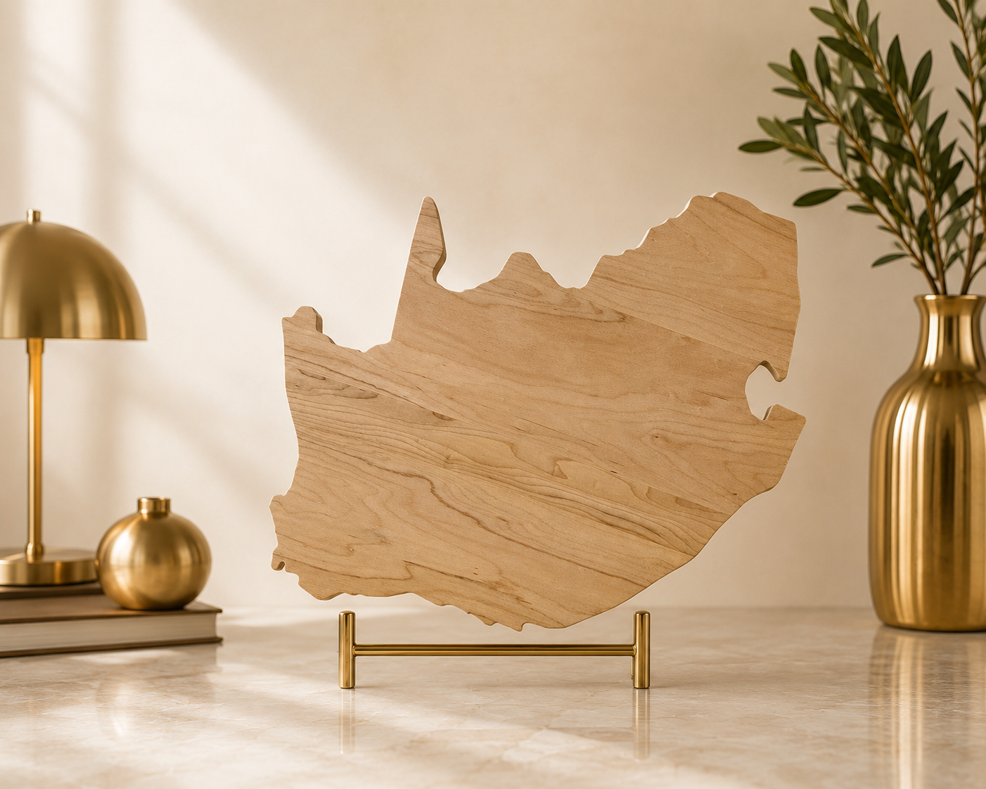 Wooden Silhoutte of South Africa